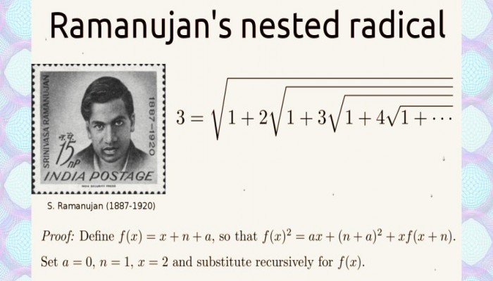 Ramanujans Infinite Nested Radicals